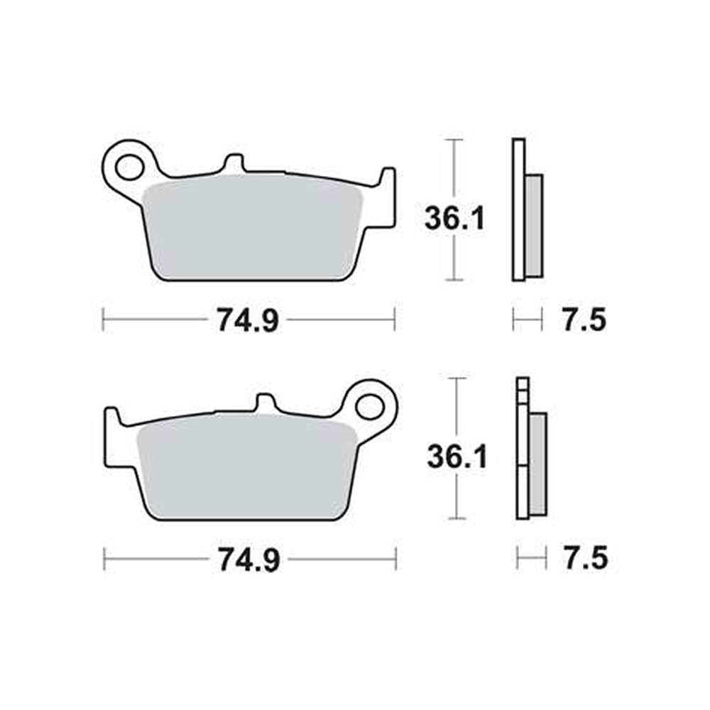 Disk pločice TRW MCB650 ( ORGANIC )
