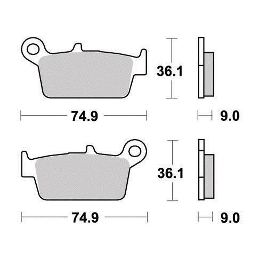 Disk pločice PERFTEC R90 S2012R ( SEMI-SINTER )