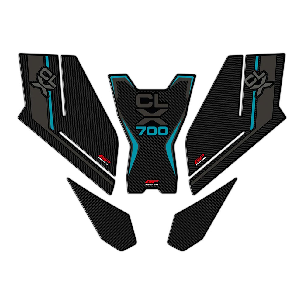 Nalepnice rezervoara TANK PAD CF MOTO 700 CL-X (22-23) tirkizne GP KOMPOZIT